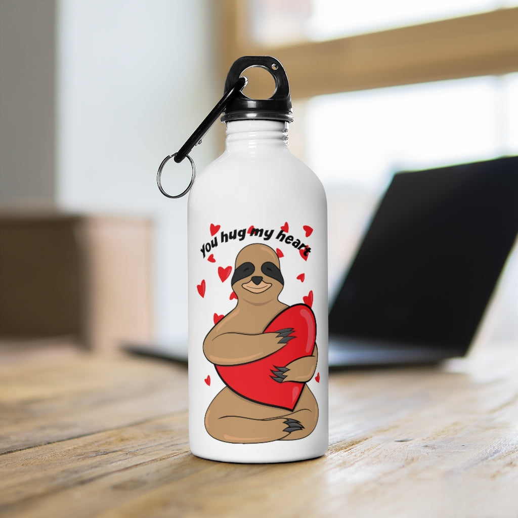 Sloth Hug Stainless Steel Water Bottle