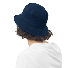 Load image into Gallery viewer, Unisex Green Clover Denim bucket hat
