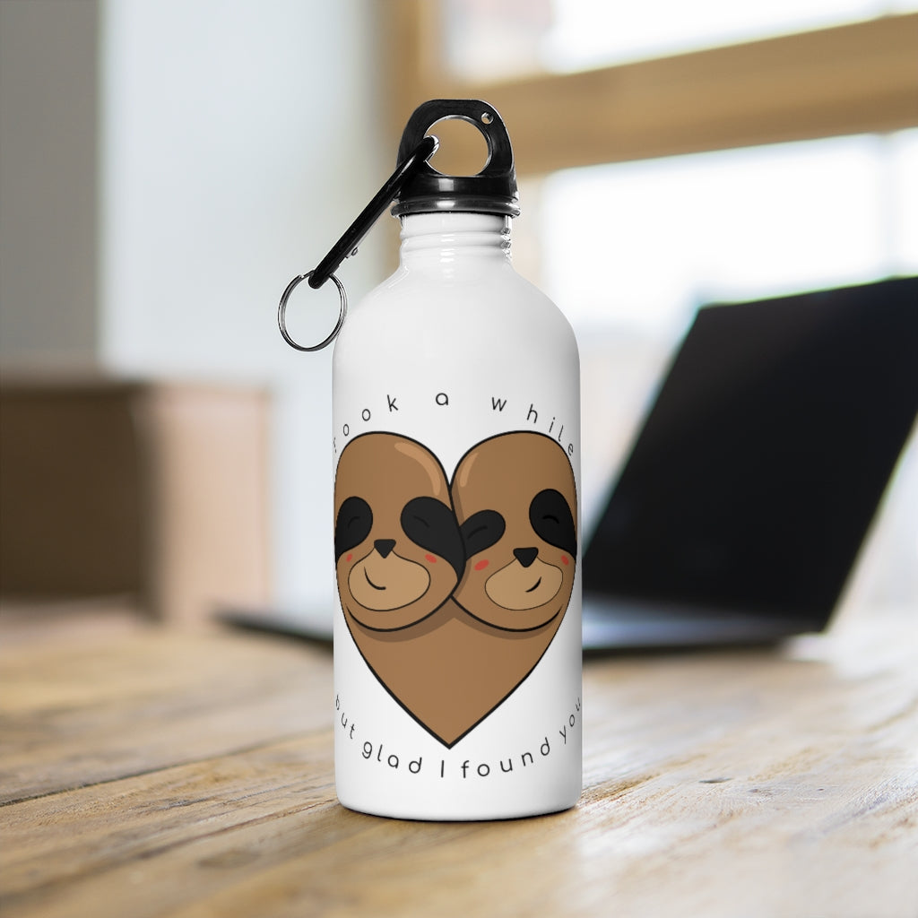 Funny Campfire Sloth Insulated Water Bottles Stainless Steel Sports Drink  Bottle Keep Cold and Hot 17oz/500ml for Women Men