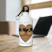Load image into Gallery viewer, Glad Sloths Stainless Steel Water Bottle

